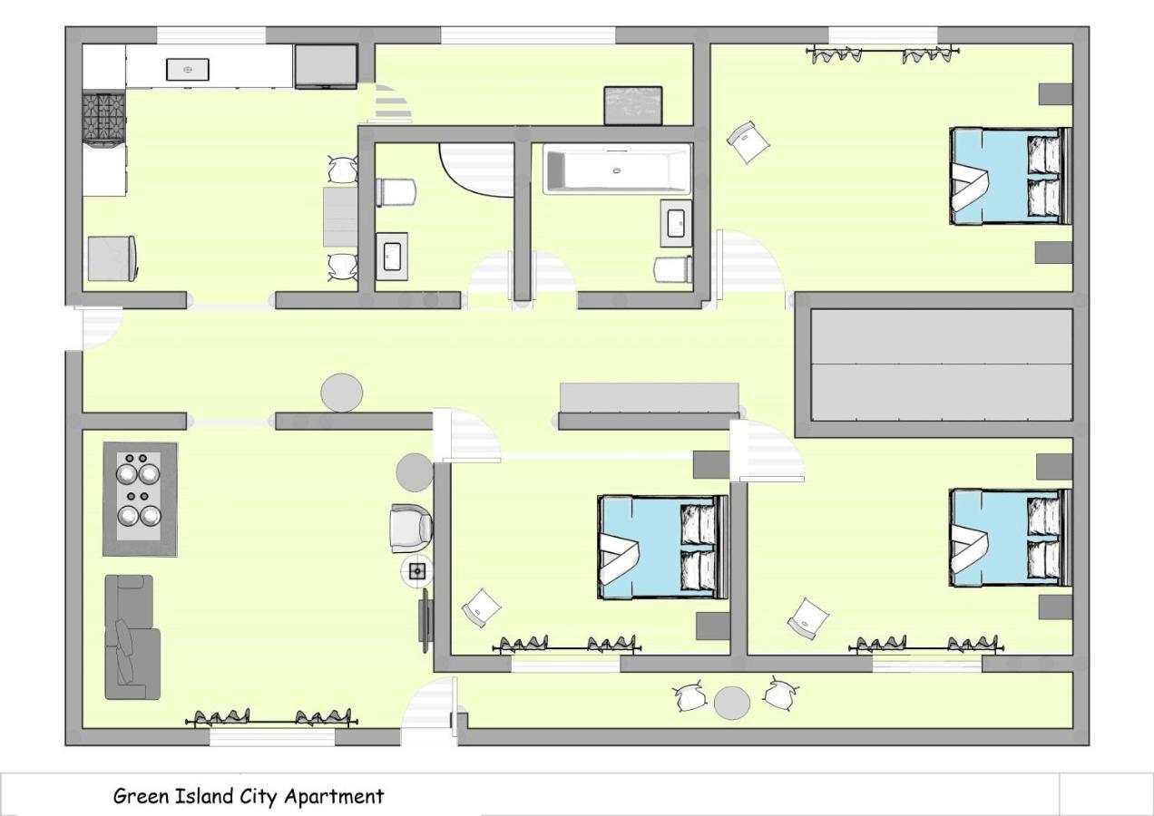 Green Island City Apartment Ponta Delgada  Bagian luar foto